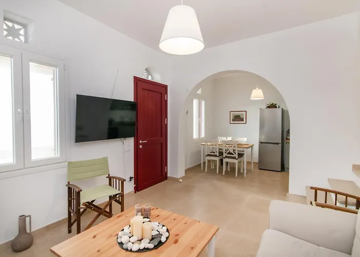 Ferienhaus Blue View House 2 - Ysternia Bay - 2br Seafront Tínos